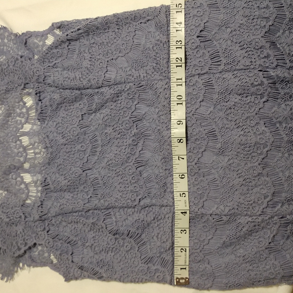 Intimately Free People Daydream Bodycon Blue Lace Backless Dress Size Large - Picture 10 of 14
